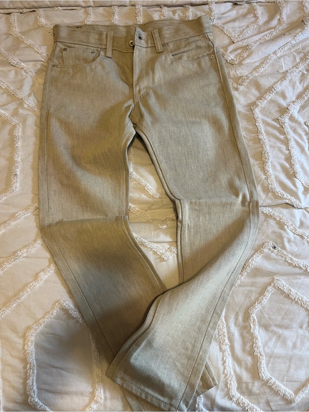 Levi's Straight Jeans Beige - Picture 1 of 5